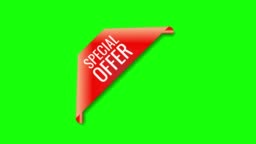 Special Offer Tag Motion Graphics Green Screen Animation Stock Video -  Download Video Clip Now - iStock