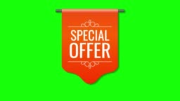 Special Offer Tag Motion Graphics Green Screen Animation Stock Video -  Download Video Clip Now - iStock