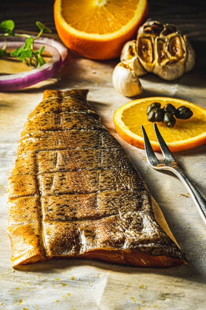 istock Smoked Trout fillet 1198286718