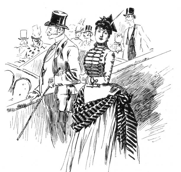 istock Fashionable couple entering theatre event 1198287278