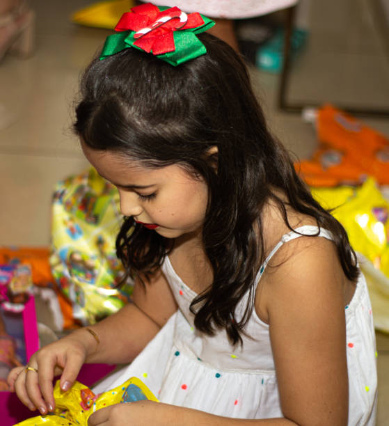istock The girl getting her gift 1198290691