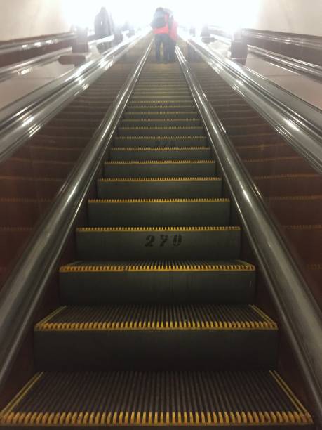 istock The steps of the subway escalator 1198298274