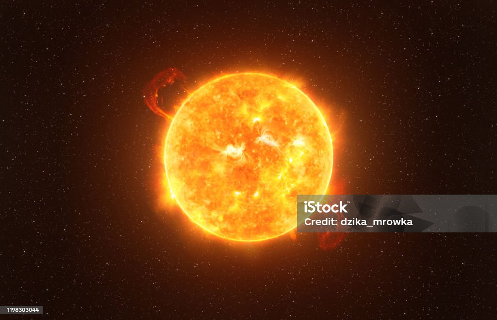 Yıldızlı gökyüzü sanatsal vizyon karşı Betelgeuse yıldız, NASA tarafından döşenmiş bu görüntünün unsurları - Royalty-free Güneş Stok görsel