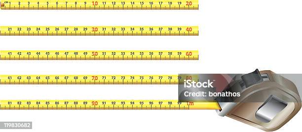Steel Messen Bandmetrical Garantiert Ultimative Körperliche Version Stock Vektor Art und mehr Bilder von Ausrüstung und Geräte
