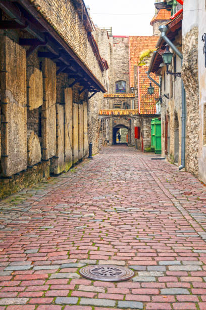 istock courtyard in Tallinn old 1198308315