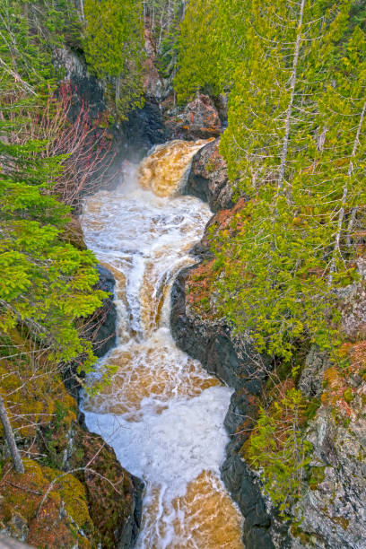 istock Pothole Waterfalls in a Rocky Chasm 1198309698