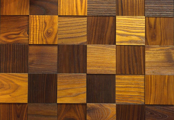 istock Beautiful wooden mosaic background texture 1198312999