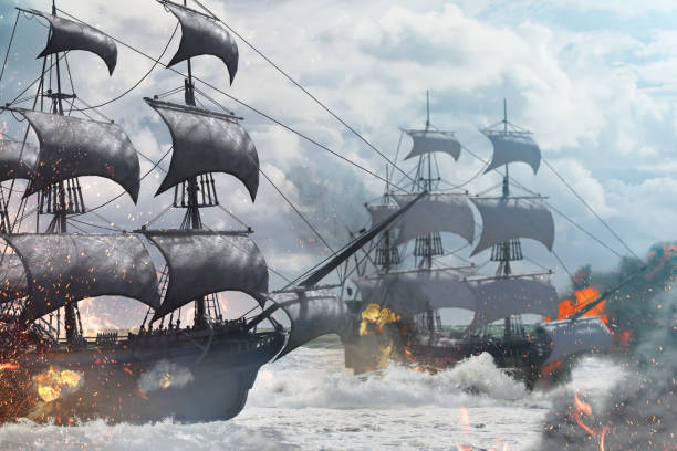 istock sea battle pirate ship 3d render 1198316000