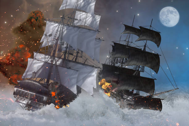 istock sea battle pirate ship 3d render 1198316325