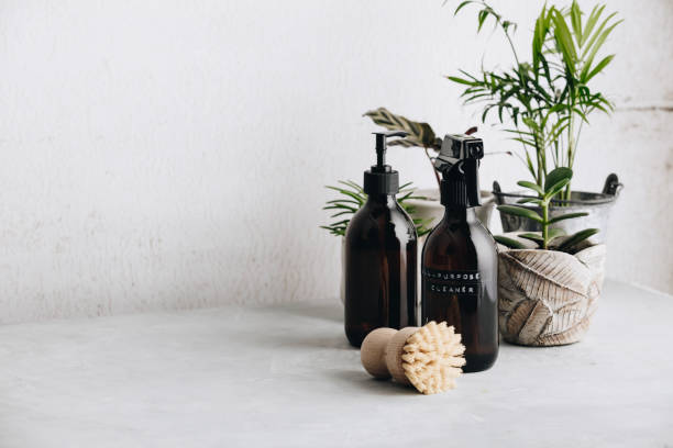 istock Various items and ingredients for eco home cleaning and house plants 1198326855