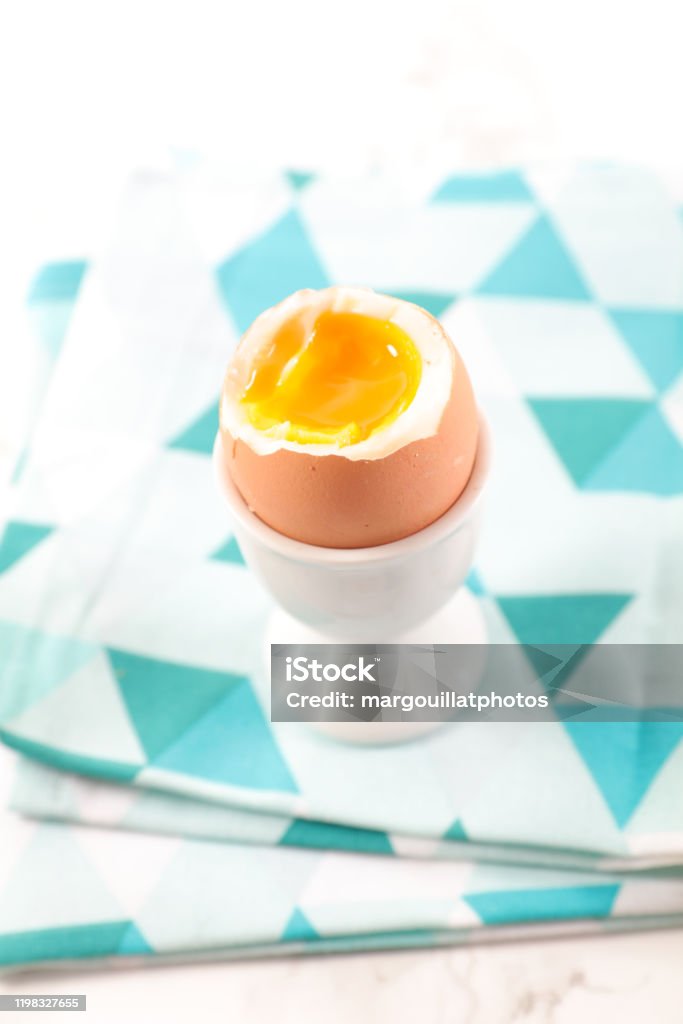 Soft Boiled Egg Healthy Breakfast Stock Photo - Download Image Now