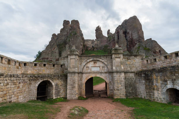 istock Medieval fortress among the rocks. 1198329095