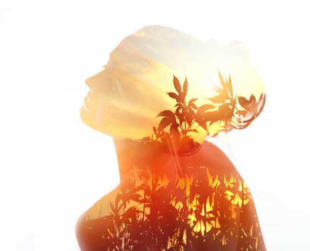 istock Multiple Exposure of Sad Woman and Wildfires 1198338022