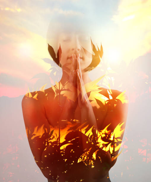istock Multiple Exposure of Woman and Wildfires 1198338024