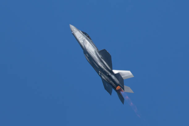 istock F-35 Lightning II  in a climb with afterburner on 1198340282