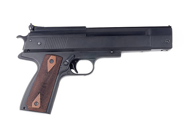 istock The close up of a pistol 119834142