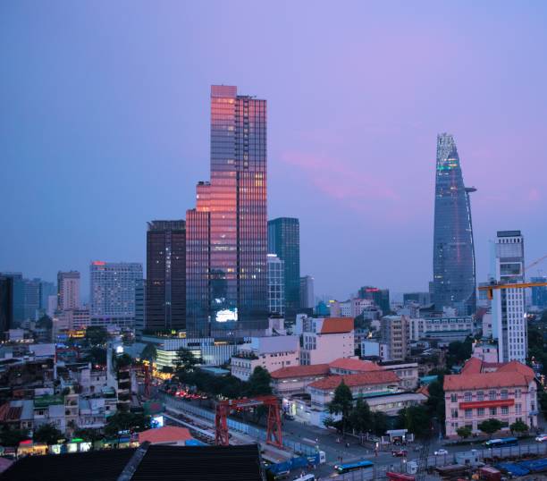 istock Skyline of Saigon, Vietnam (Ho Chi Minh City) at dusk. 1198344240