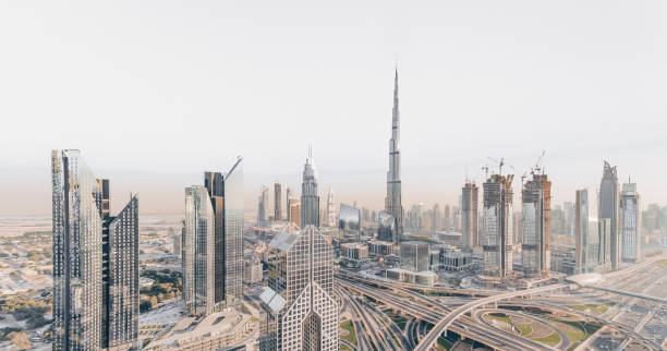 istock Dubai skyline at sunrise 1198348324