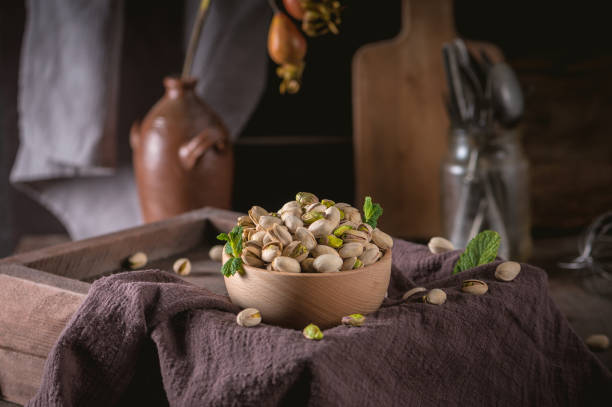 Bowl with pistachios