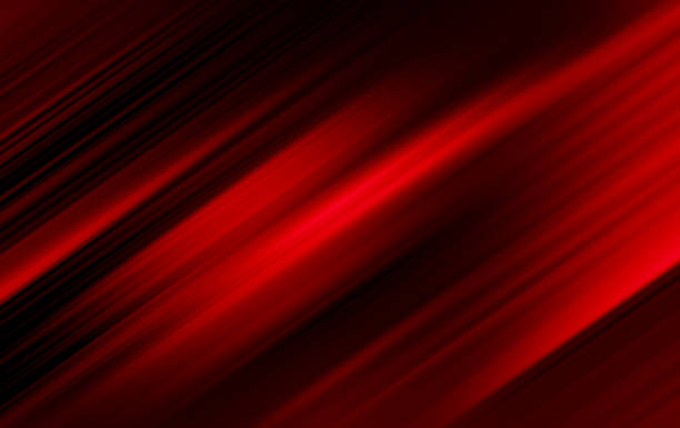 abstracto rojo y negro son patrones de luz con el degradado es el con la pared de suelo textura metal suave tecnología diagonal fondo negro oscuro elegante limpio moderno. - nobody copy space equipment high up fotografías e imágenes de stock