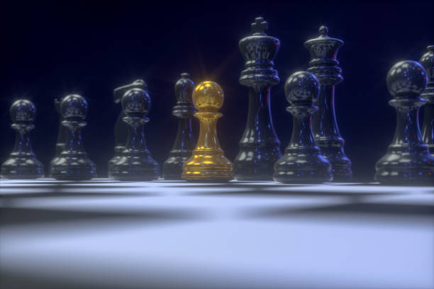 istock Standing Out From The Crowd, Leadership Concept, Different Chess Piece 1198366879
