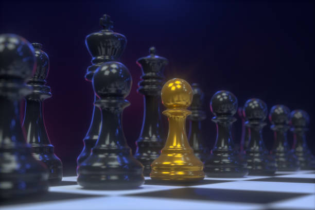 istock Standing Out From The Crowd, Leadership Concept, Different Chess Piece 1198366987