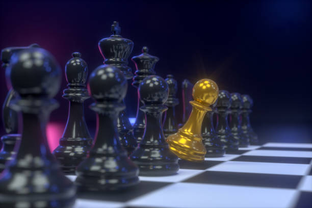 istock Standing Out From The Crowd, Leadership Concept, Different Chess Piece 1198367013