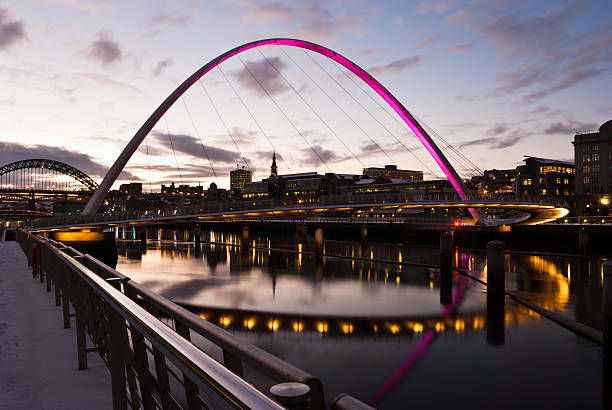 istock Newcastle At Sundown in Snow 119836973