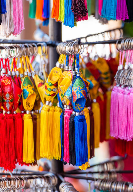 istock Multicolored key rings, Marrakesh, Morocco. With selective focus. 1198375546