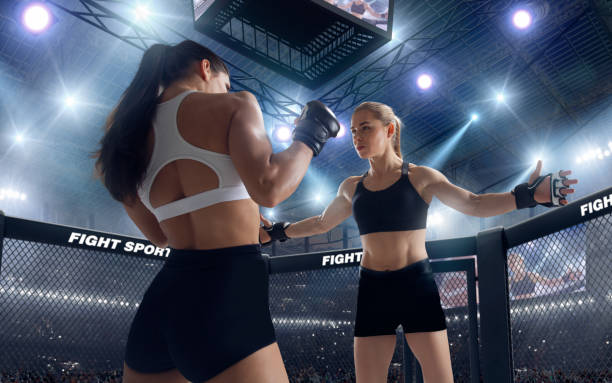 istock MMA girl. 1198379578