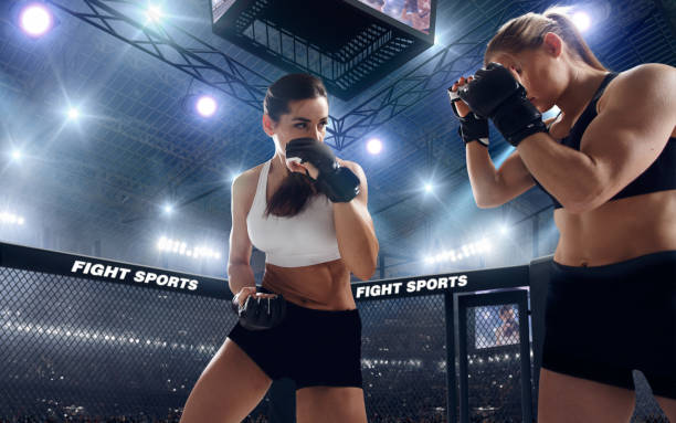 istock MMA girl. 1198379583