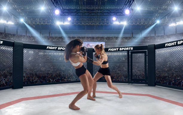 istock MMA girl. 1198379599