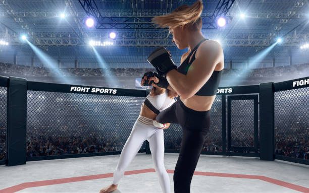 istock MMA girl. 1198379616