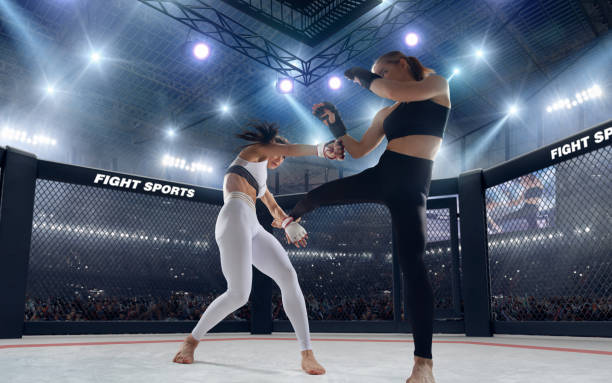 istock MMA girl. 1198379641