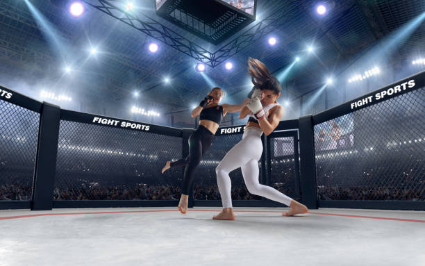 istock MMA girl. 1198379645