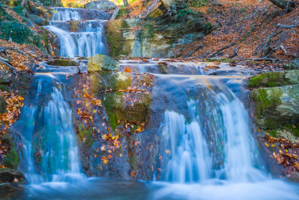 istock water cascades on a mountain river 1198379655