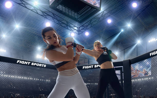 istock MMA girl. 1198379667