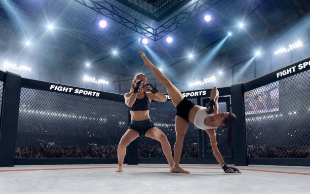 istock MMA girl. 1198379669