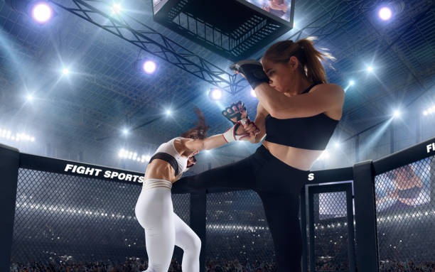 istock MMA girl. 1198379696