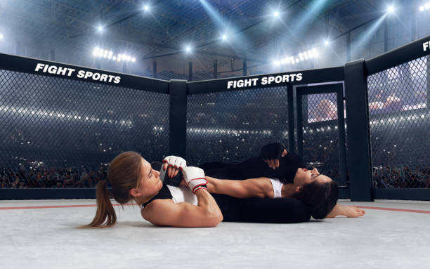 istock MMA girl. 1198379736
