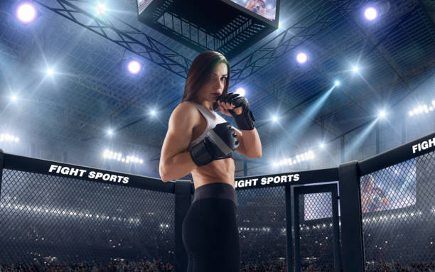 istock MMA girl. 1198379738
