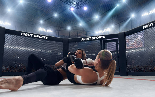 istock MMA girl. 1198379787