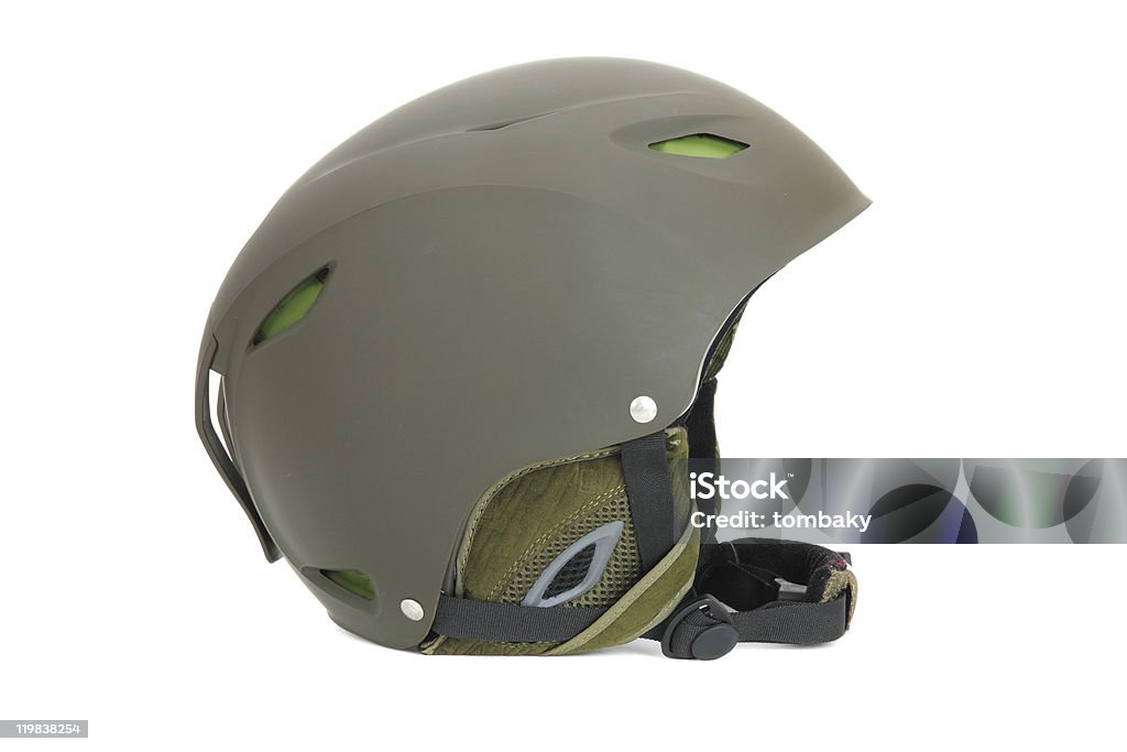 Green Skihelm - Lizenzfrei Snowboard Stock-Foto