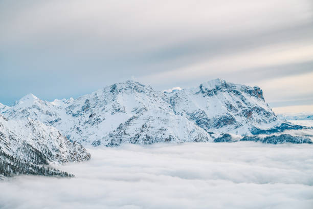 istock Scenic View Of Snow Covered Mountain Against Sky 1198385730