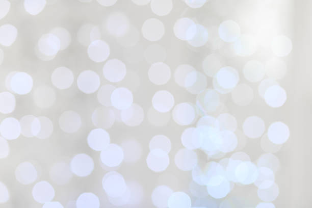 istock Decorative christmas background with bokeh lights and snowflakes 1198391552