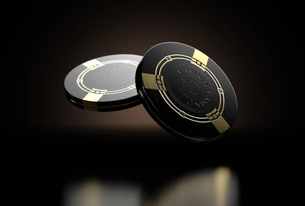 black casino chips - upmarket photos et images de collection