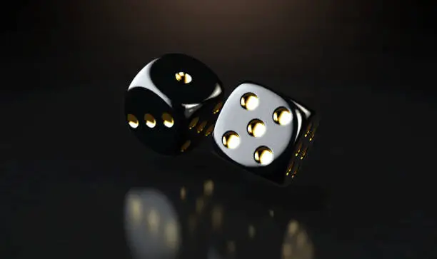 Photo of Black Casino Dice