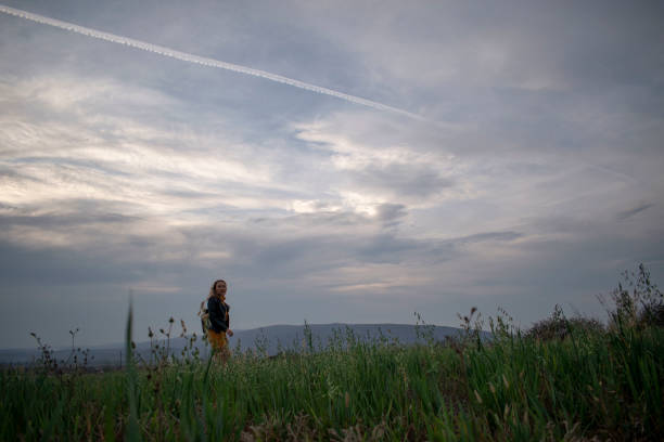 istock Young blond girl posing in nature 1198396099