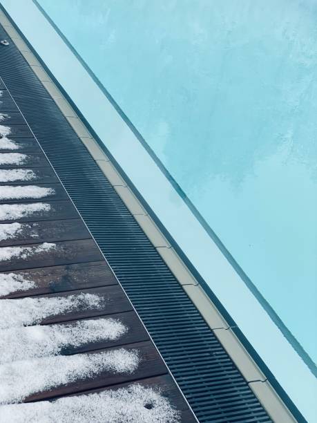 istock Swimming pool in winter 1198396963