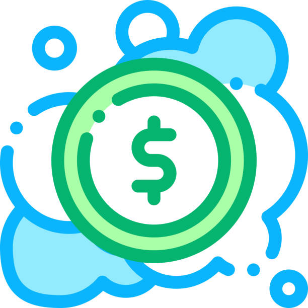 istock Laundered Cash Money Icon Vector Outline Illustration 1198398623